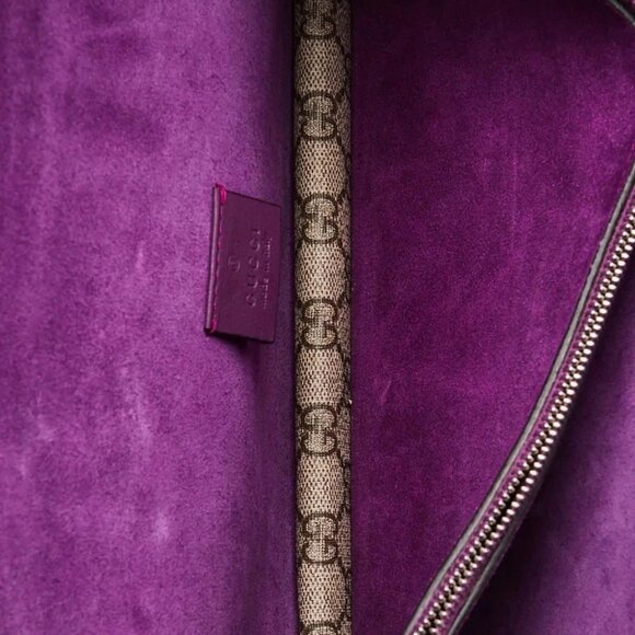 Gucci Beige GG Supreme Canvas Embroidered Sequin Small Dionysus Shoulder Bag - Picture 10 of 12